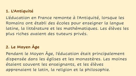 Education en France 02