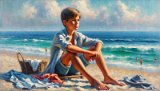 Portrait à la mer 4
