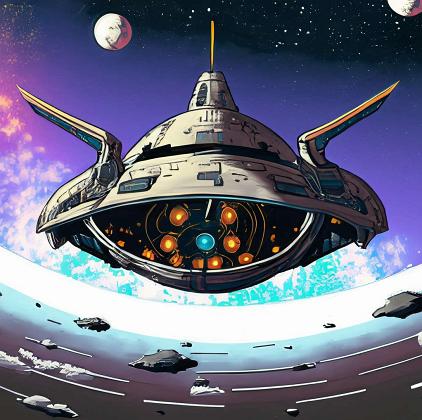 Dans le vaisseau spatial