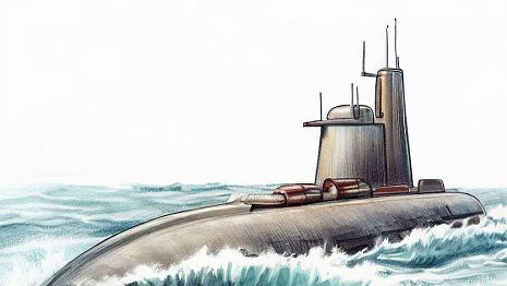 Sous-marin C'est un bateau qui peut naviguer sous l'eau grâce à un système de ballasts et de propulsion.