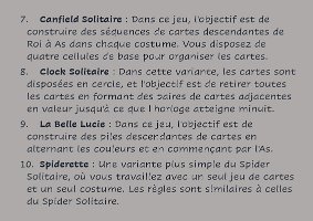 Jeux de cartes Solitaire-26