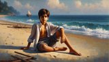 Portrait à la mer 3